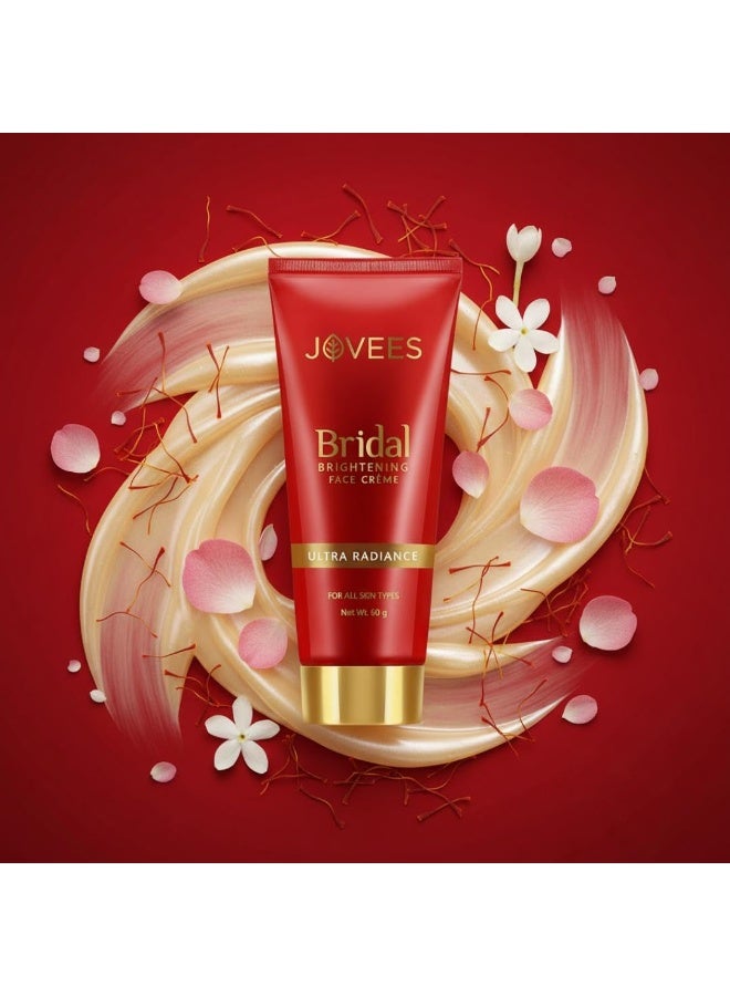 Jovees Bridal Face Creme | For Natural Glow and Brightness | Ultra Radiance, Hydrated and Flawless skin | Daily Use | For All Skin Types 60 GM - Image 2